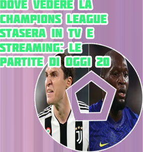 Stasera in tv champions league